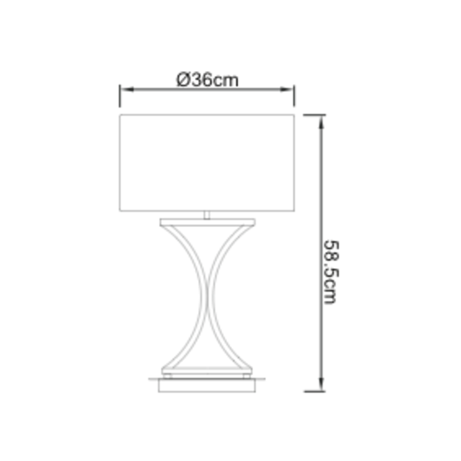 Epalle 1lt Table - Factory Second - Golden Aura Lighting Ltd