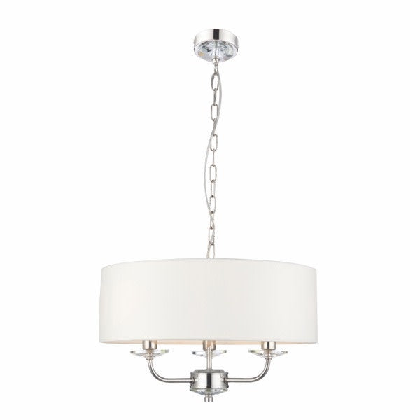 Nixon 3lt pendant - nickel - Factory Second - Golden Aura Lighting Ltd