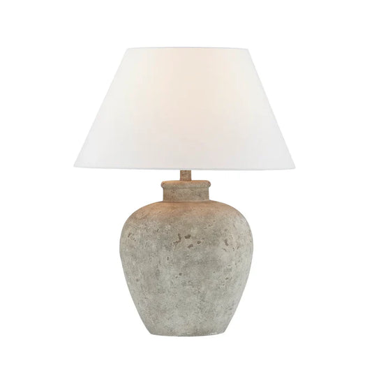 Forty West Designs Ansley Stone Look Table Lamp - Golden Aura Lighting Ltd