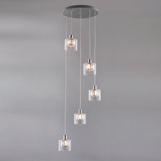 Verina 5lt Pendant Cluster - Factory Second - Golden Aura Lighting Ltd