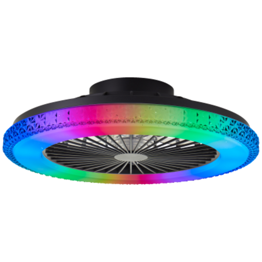 Badria LED RGB CCT Ceiling Fan Light - Golden Aura Lighting Ltd