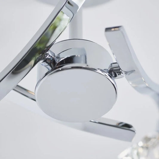 Langella 3lt semi flush 33W - chrome plate - Factory Second - Golden Aura Lighting Ltd