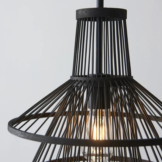 Minato Pendant - Black - Golden Aura Lighting Ltd