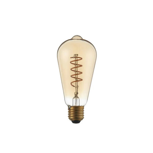 Twist E27 LED Amber Valve Dimmable - Golden Aura Lighting Ltd