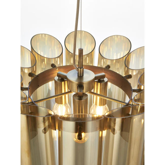 Viscount Lrg 3 lgt Pendant - Golden Aura Lighting Ltd