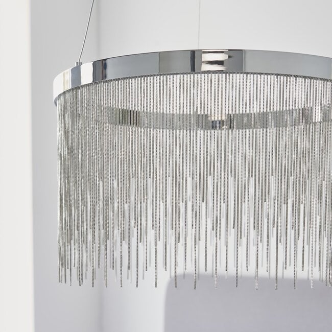 Zelma CCT pendant - Chrome - Factory Second - Golden Aura Lighting Ltd