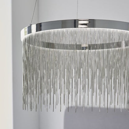 Zelma CCT pendant - Chrome - Factory Second - Golden Aura Lighting Ltd