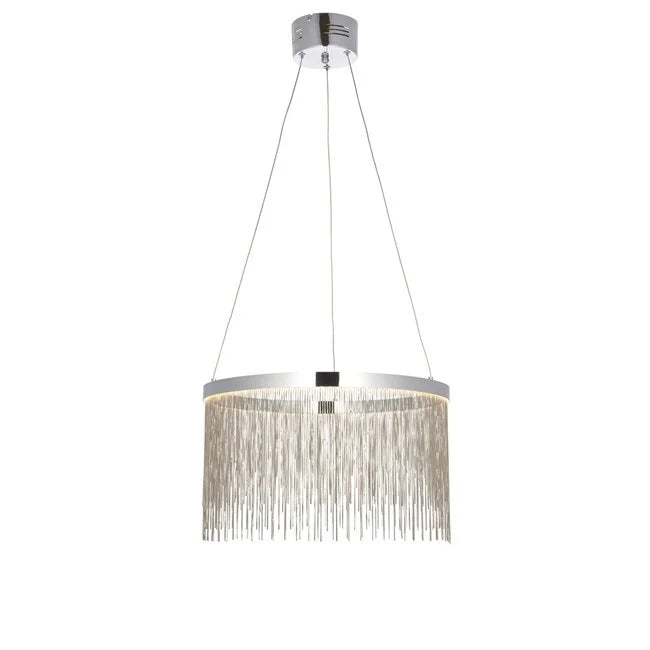 Zelma CCT pendant - Chrome - Factory Second - Golden Aura Lighting Ltd